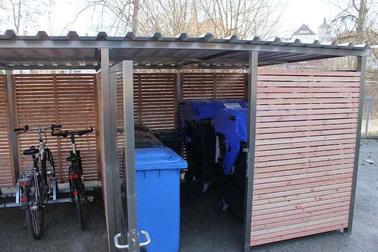 Garage für Fahrrad - Fahrradgarage offen - Fahrradgarage Metall - Fahrradunterstand Metall - Metall Fahrradbox - Fahrradschuppen Metall