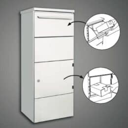 Paketbox Skizze Bedienung