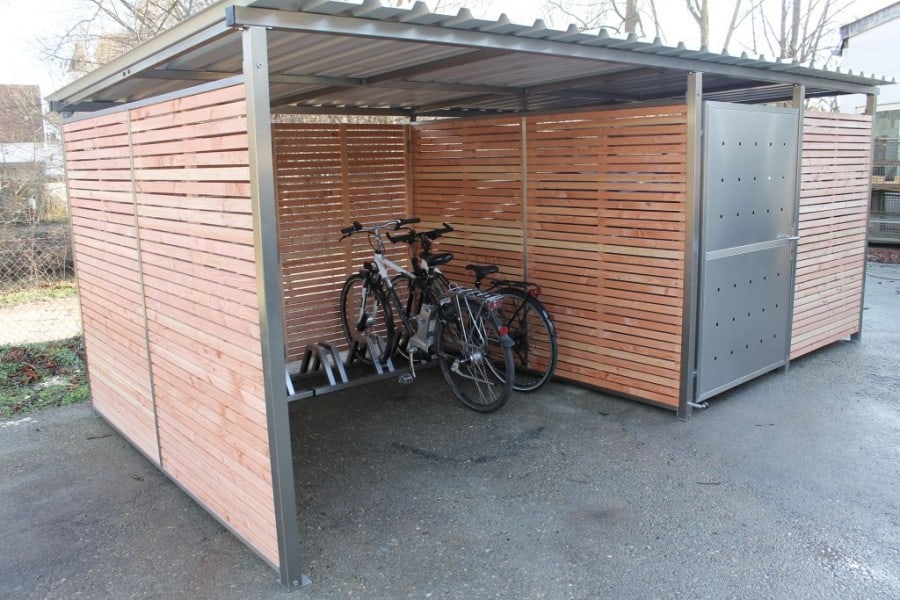 Fahrradgarage Holz Douglasie