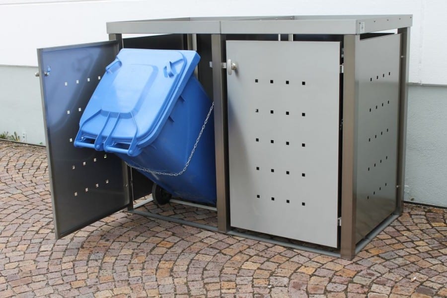 Drainagematte für Mülltonnenboxen mit Pflanzwanne