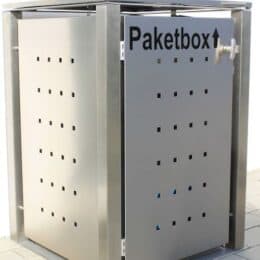 Paketbox Edelstahl Vierkantpfosten