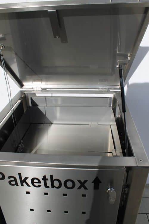 Paketbox abschliessbar