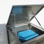 Paketbox mit Klappdach