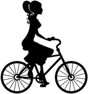 Fahrradfahrerin