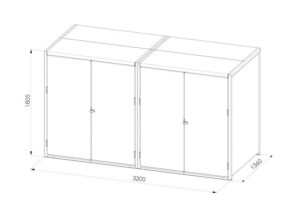 2er Container Box Skizze