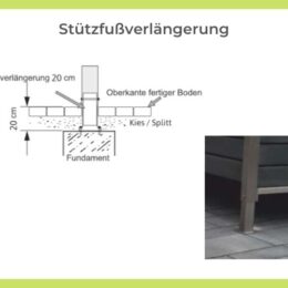 Stützfußverlängerung