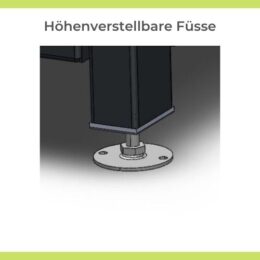 höhenverstellbare Füsse
