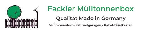Mülltonnenbox, Mülltonnen-Haus, Paket-Briefkasten, Paketbox, Fahrradgarage – Fackler Mülltonnenbox München