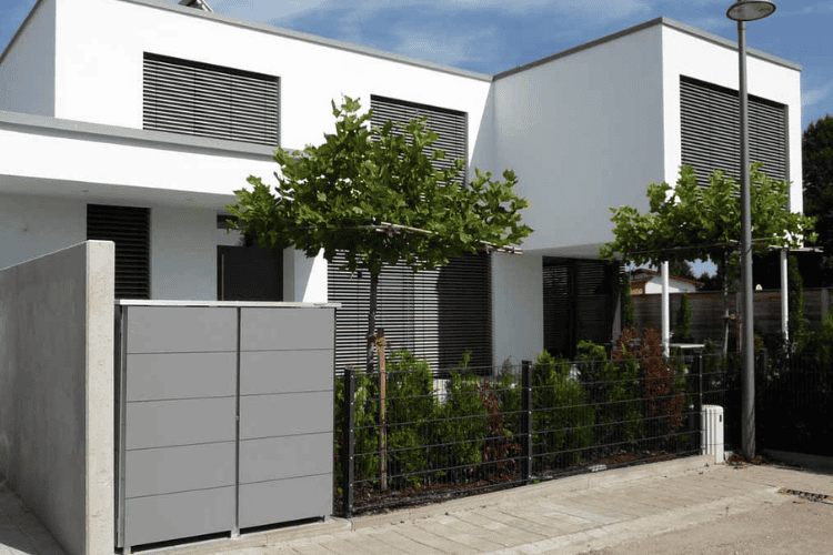2er Mülltonnenbox Trash grau