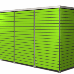 Mülltonnenbox Trash lime